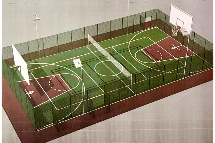 НАЦПРОЕКТЫ – НОВОСТИ ИЗ РАЙОНОВ: в Луге приступили к строительству современной баскетбольной площадки