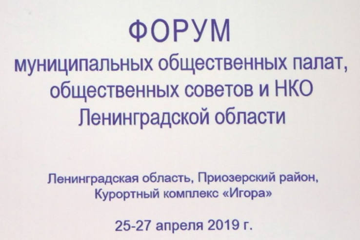Форум муниципальных общественных палат Ленобласти