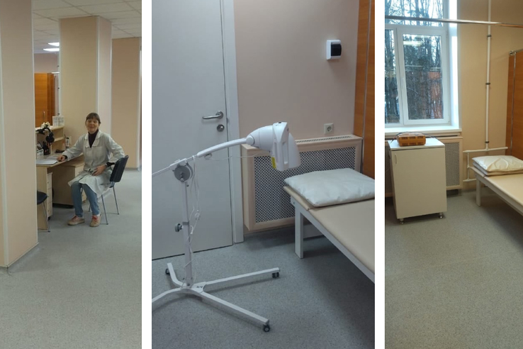 НАЦПРОЕКТЫ: Вырицкая поликлиника обновила отделение физиотерапии